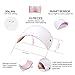 Azure Beauty Professional Gel Nail Polish LED Lamp Kit, Including 4 Pcs 12ml Colour Gel, Top & Base Coat 12ml, 24W Nail Lamp, 24 x Glitter Powder and Manicure Tools Set