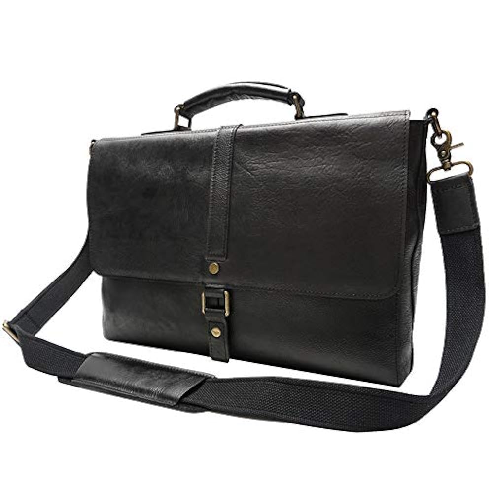 KTYXGKL Herren Aktentasche Aus Weichem Leder Retro Große Kapazität Schulter Messenger Bag Laptop Tote Aktentasche
