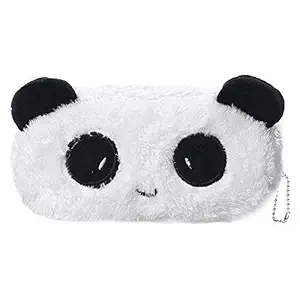 Mist Plush Fur Panda Pencil Pouch Soft Toys for Children, Kids Favorite Pencil Box (style1), White