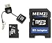 Produktbild Memzi Pro 128 GB Class 10 80 MB/s Micro SDXC Speicherkarte mit SD-Adapter und Micro USB-Leser für Sony Xperia C oder X Serie Handys