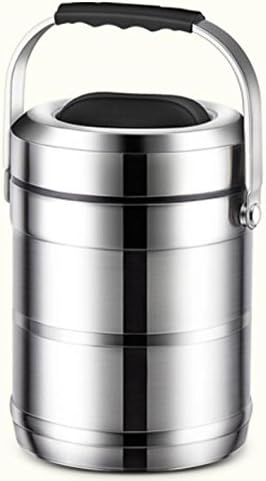 LIANGLIANGPAI Three layer stainless steel multilayer insulated lunch box large capacity lunch boxes, insulated bucket 2L , a , 2l