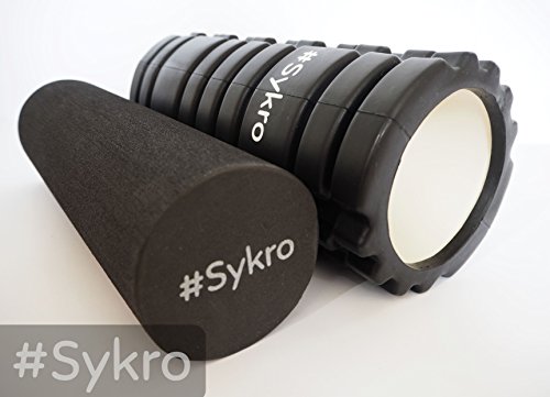 2in1 Faszienrolle Massagerolle – E-Book inklusive! – #Sykro „Double“ intensivere Massage durch optimierte Struktur - 3