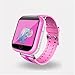 Produktbild Joyeer Smart Watch Baby Wristband Kinder Uhr Telefon mit WIFI 1.54inch Touchscreen SOS Anruf Ort Gerät GPS Tracker für Kinder Safe , pink