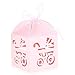 Produktbild Qsoleil 50 Stück Papier Süßigkeitskästen Gastgeschenke Süßigkeiten Fällen Baby Dusche Wagen Muster Geschenk-Boxen Tanzparty-Dekor ( Farbe : Pink )