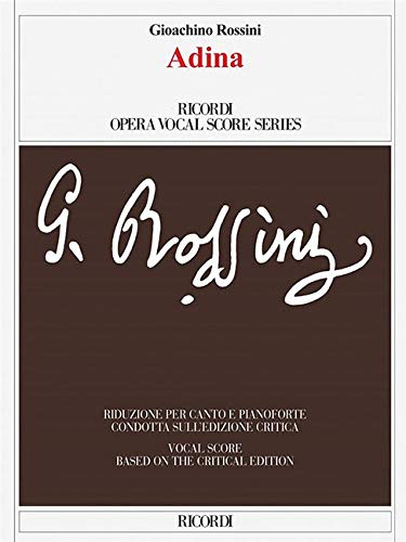 Adina: Vocal Score Based on the Critical Edition by Fabrizio Della Seta