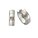 Produktbild Celesta Gold Damen Creolen 8 Karat 333 Weißgold matt diamantiert 13.5 mm 311310091-4