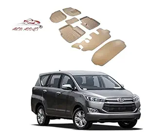 Auto Addict Car 3D Mats Beige for Toyota Innova Crysta