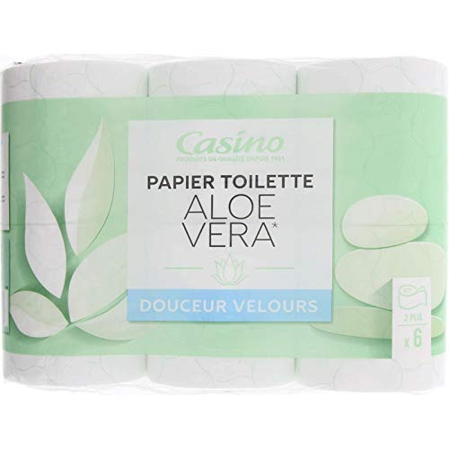 Preisvergleich Produktbild Casino Aloe Vera Toilettenpapier, weich, Velours, 4 Stück