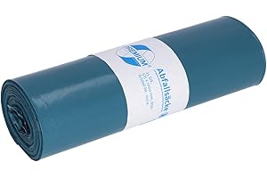 Deiss Premium Sacchetti per la spazzatura, 60 µm, 70 litri, blu