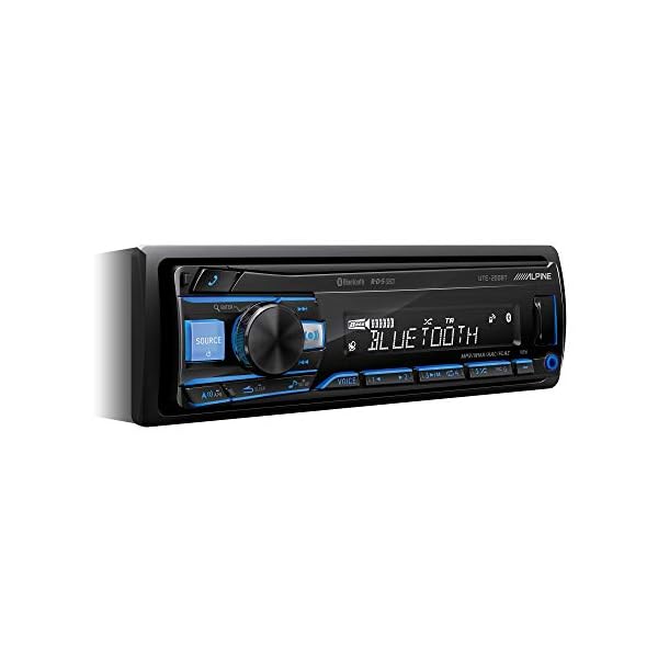 Alpine Electronics UTE-200BT Autoradio Bluetooth 1DIN, Schwarz (RGB Beleuchtung)