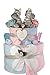 Baby Boy Baby Girl Twins baby gift nappy cake (Blue and Pink) FREE DELIVERY