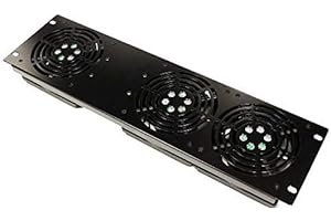 RACKMATIC.COM Kit de ventilación Frontal para Rack 19'' 3U de 3 Ventiladores - RackMatic