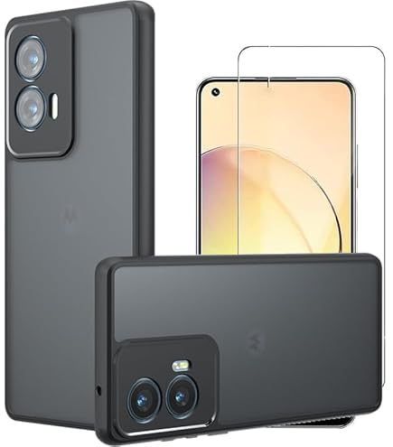Xunzii Verre Trempé pour Motorola Moto G84 5G avec Caméra Arrière Protecteur [2+2 Pièces], Sans Bulles 9H HD Ultra Résistant Protection écran Film en Vitre Trempé Protecteur d'écran