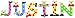 Playshoes Children's Wooden Letter-Name Justin-Assorted Colours