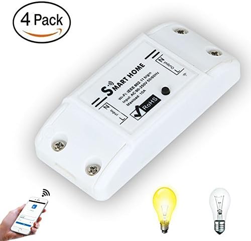 Smart Switch, FB POWER Wireless Remote Control Switches Module with Countdown and Timer Function for iOS Android