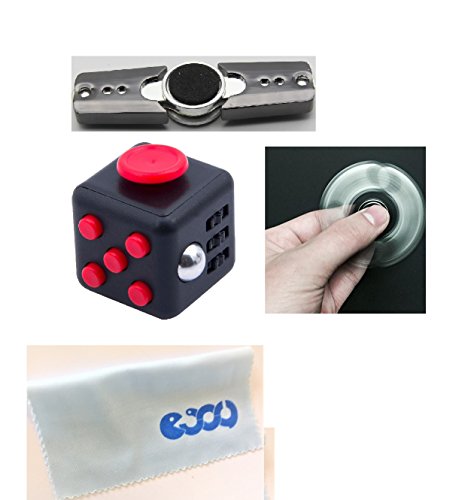 Premium Fidget Toy Hand Spinner with Hybrid Ceramic Bearing with Bonus Black/Red Fidget Cube Premium Fidget Toy Hand Spinner with Hybrid Ceramic Bearing with Bonus Black/Red Fidget Cube