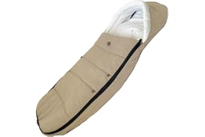 Brogtorl Universal Kinderwagen Fußsack, Kinderwagen Zubehör Kompatibel mit Babyzen YOYO Kinderwagen - Maschine Waschbar (Beige)