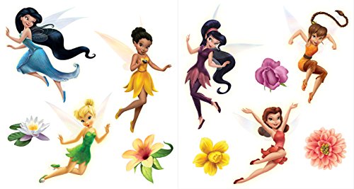 Disney Tinker Bell sdc049 Stickers Home Decoration Silver 30 x 40 cm