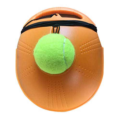 ningbao771 Tennis Ball Back Base Trainer Set with Long Rubber Elastic Rope Band for Single Person Practice Tennis Trainer Aids