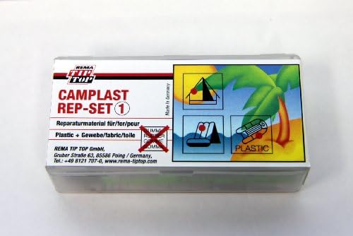 Yachticon Repair Kit with Clear Patches to your items of Soft PVC Fabric Surface, Fabric and Synthetic Leather, Including Tent, Inflatable Dinghy Vinyl. Contents: 4 Clear Patch Glue 6g, Rough Paper