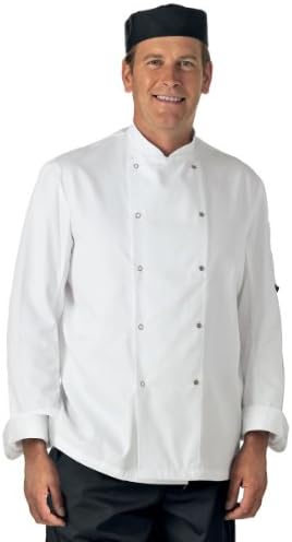 DENNY'S DD08 LIGHTWEIGHT CHEFS JACKET WHITE S-XXXL (XXXL - 52/54")