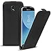 Produktbild Conie Samsung Galaxy J5 2017 Flip Hülle, Schutzhülle, J530 Handycover Klapp- Serie, Passgenaue Aussparungen, PU Leder Etui Schwarz