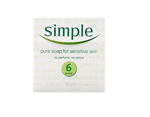 Simple Pure Soap for Sensitive Soap 125g (Pack of 6)