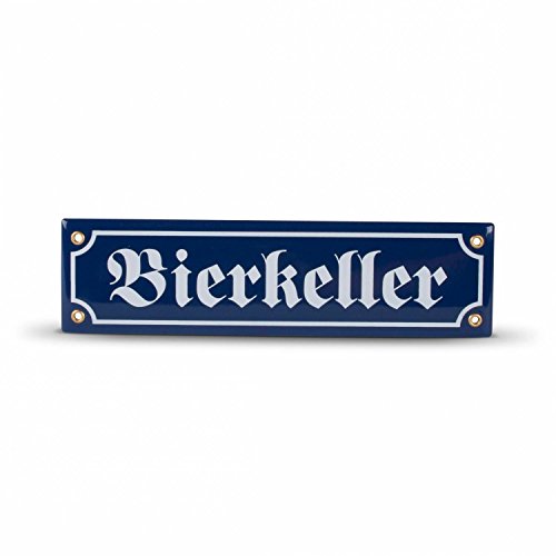 Preisvergleich Produktbild Emaille-Schild "Bierkeller"