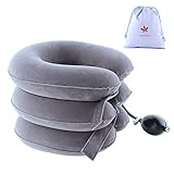 [Promueva la circulación de la sangre] La almohada para el cuello puede promover la circulación de la sangre en el cuello, estirar la columna cervical, el equivalente de su asistente de masaje personal. Para que su columna cervical esté relajada. 