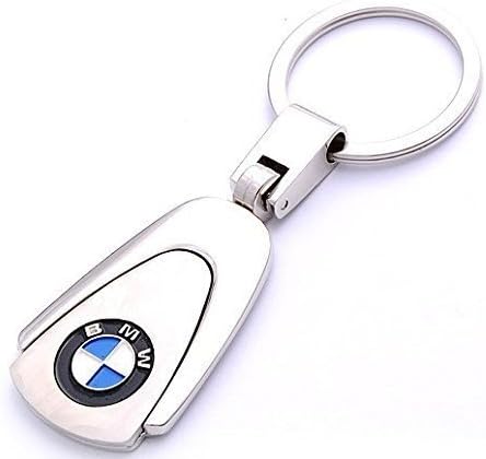 Automotiva BMW Chrome Effect Style Featured Brand Logo Keyring Keyfob BMW Gift 1,2,3,4,5,6,7,8, x, z, m, I series