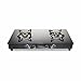 Preethi Blu Flame Gleam Glass Top 2-Burner Gas Stove,Black RS.3959.00