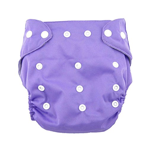 Fulltime(TM) Hot 1pc Cloth Nappy Reusable Washable Baby Cloth Nappies (Purple)