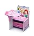 Disney Princess Chair Desk with Storage Bin-E (Purple)