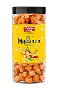 DNature Fresh Roasted Tangy Chilli Cheese Makhana, 100gm | Fox Nuts | Flavored Makhana | High Protein, Fiber, Gluten Free, Trans Fat | for Kids and Adults | Healthy Snacks | Organic Vegan Snacks