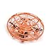 Produktbild LOGOOO UFO Drone Toy, RC Kinderspielzeug Handgesteuerte Flying Ball Sensing Aircraft Drone Toy Fernbedienung Fliegende Untertasse Und Led-Licht USB Wiederaufladbare Induktion Quadcopters Mini,Orange