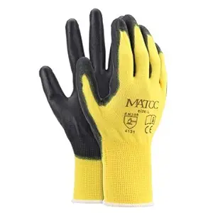 Generic 12 Pairs Pu Nitrile Coated Safety Work Gloves Garden Construction Grip Anti-Slip Size M