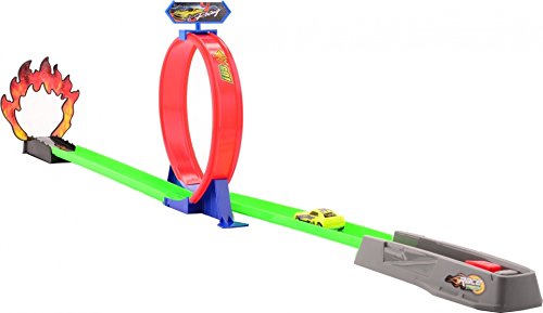 Preisvergleich Produktbild Masters Rennbahn mit Looping 105 cm lime