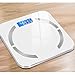 Produktbild JUANOZ Smart Home Kleine Erwachsene Präzision Elektronische Gesundheit Gewichtskala Bluetooth APP USB-Aufladung -10,2x10,2x0,7 Zoll (Color : White)