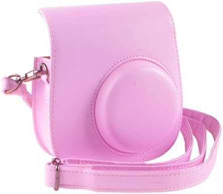[ Fujifilm Instax Mini 8 Case]--YILON Comprehensive Protection Instax Mini 8Camera Case Bag With Soft PU Leather Material (Pink)