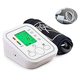 ★ TIEMPO DE OPERACIÓN Y PANTALLA LCD: monitor de presión arterial digital, el registro automático puede proporcionar hasta 99 mediciones con fecha y hora para facilitar el seguimiento de la presión arterial, lo que le ayuda a comprender mejor su estado físico. PANTALLA LCD Necesita 2 baterías AAA (no incluidas).