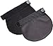 Set of 2: Maternity Pregnancy waistband ADJUSTABLE elastic waist extender (Black + dark grey)