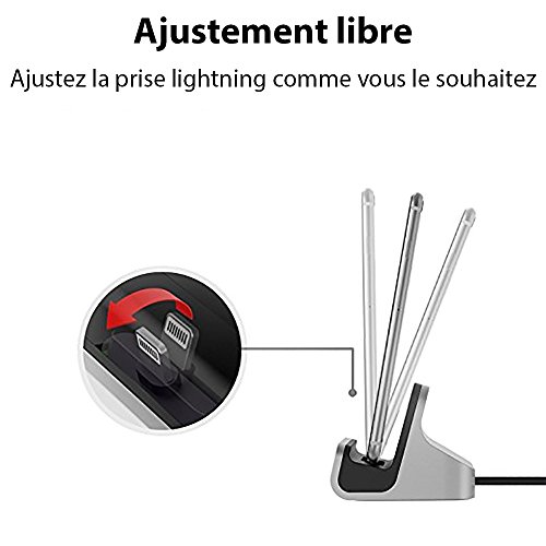 Docking Station mit Anschluss Mikro-USB (Schwarz) - 4