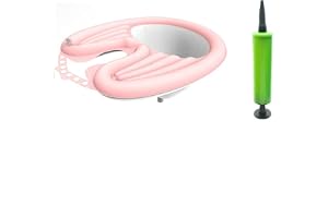 TERRIFI Inflatable Shampoo Basin, Lightweight and Portable Shampoo Bowl with Air Pump, Hair Washing Tray for Bedridden, Handicapped, Seniors, Pregnant, Wheelchair Person at Home Hospitals and Salons