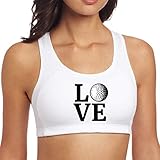 Delivery: 7-15 Business Days TeMcn_diy Love Golf Women\'s Sports Yoga Bra Gym Activewear