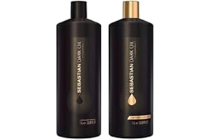 SEBASTAIN DARK OIL Sebastian Professional Dark Oil - Champú ligero de 1000 ml y acondicionador de 1000 ml