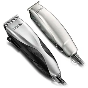 Andis Promotor+ 27-Piece Clipper/Trimmer Combo Haircutting Kit Silver (29115)
