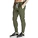 Produktbild Cargohose Herren Hosen Pants Jogginghose Joggerhose Sporthose Trainingshose Jogger Fitness Sport Outdoor wanderhose Fitnesshose Sweatpants Jogginghose Männer Loose Hose Baumwollmischung LMMVP (XXL, Grün)
