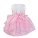 iiniim Baby Girls Princess Sleeveless Organza Tutu Dress Birthday Party Baptism Clothing Pink 12-18 Months