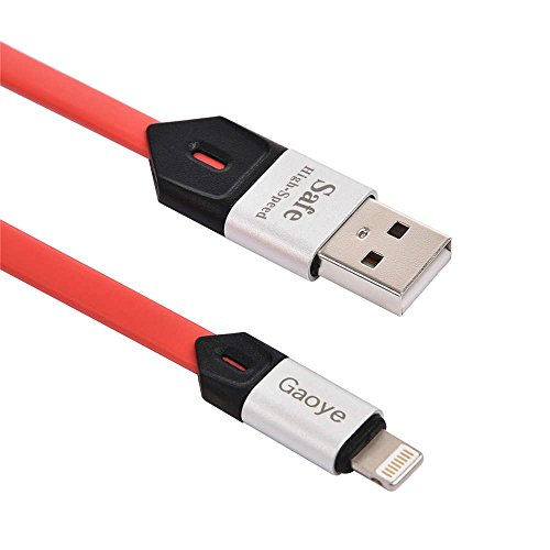 Lightning Kabel, Gaoye 6.6ft USB Ladekabel High-Speed Datenkabel für iPhone 7 7 Plus SE 6s 6 Plus 6 5S 5C 5, iPad Air 2, Mini 3, iPod 5, iPod Nano 7 (2-Pack / 2m) (Lightning Kabel) - 4