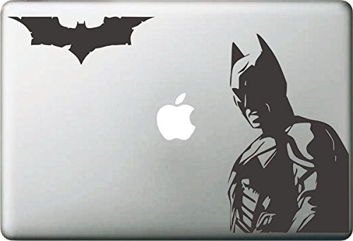 Vati Blätter Removable kreative Batman And Friend Aufkleber Aufkleber Skin Art Schwarz für Apple Macbook Pro Air Mac 13 "15" Zoll / Unibody 13 "15" Zoll-Laptop